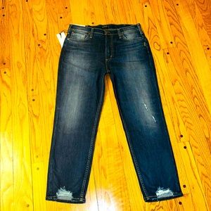 NWT SILVER JEANS CALLEY SLIM CROP SUPER HI RISE 29